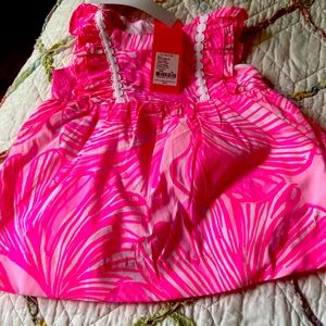 Lilly Pulitzer Prosecco Pink Fronds Place NWT